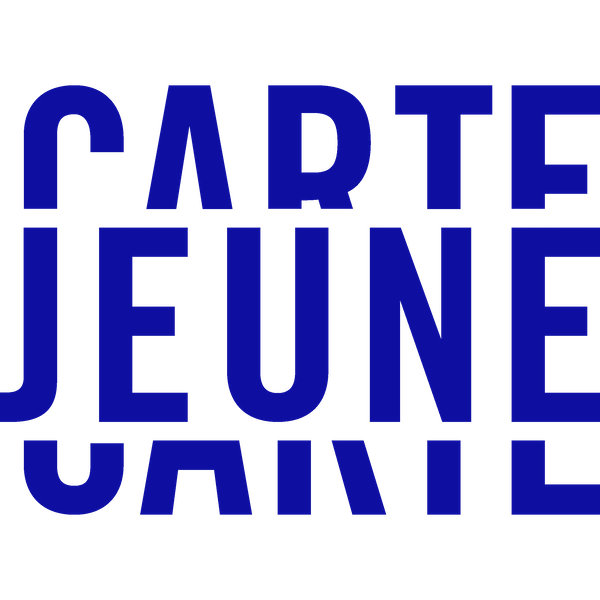 Logo Bleu Et Blanc De Carte Jeune